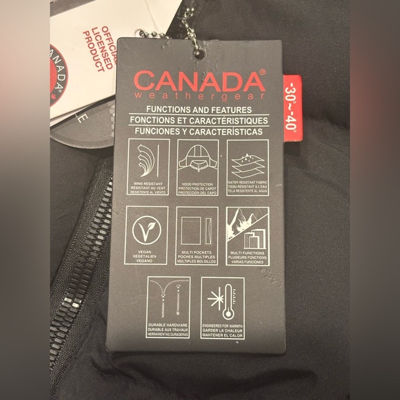 NWT $300 Canada Weather Gear Women’s XL Black Long Puffer Jacket Faux Fur Hood - Picture 9 of 16